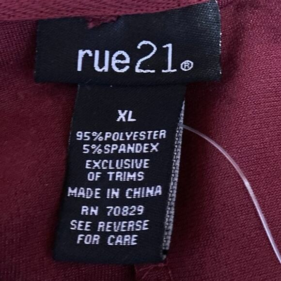 Rue21 Velvet Velour Long Sleeve Hooded Hoodie Sweatshirt Mini Dress Size XL - Picture 4 of 4